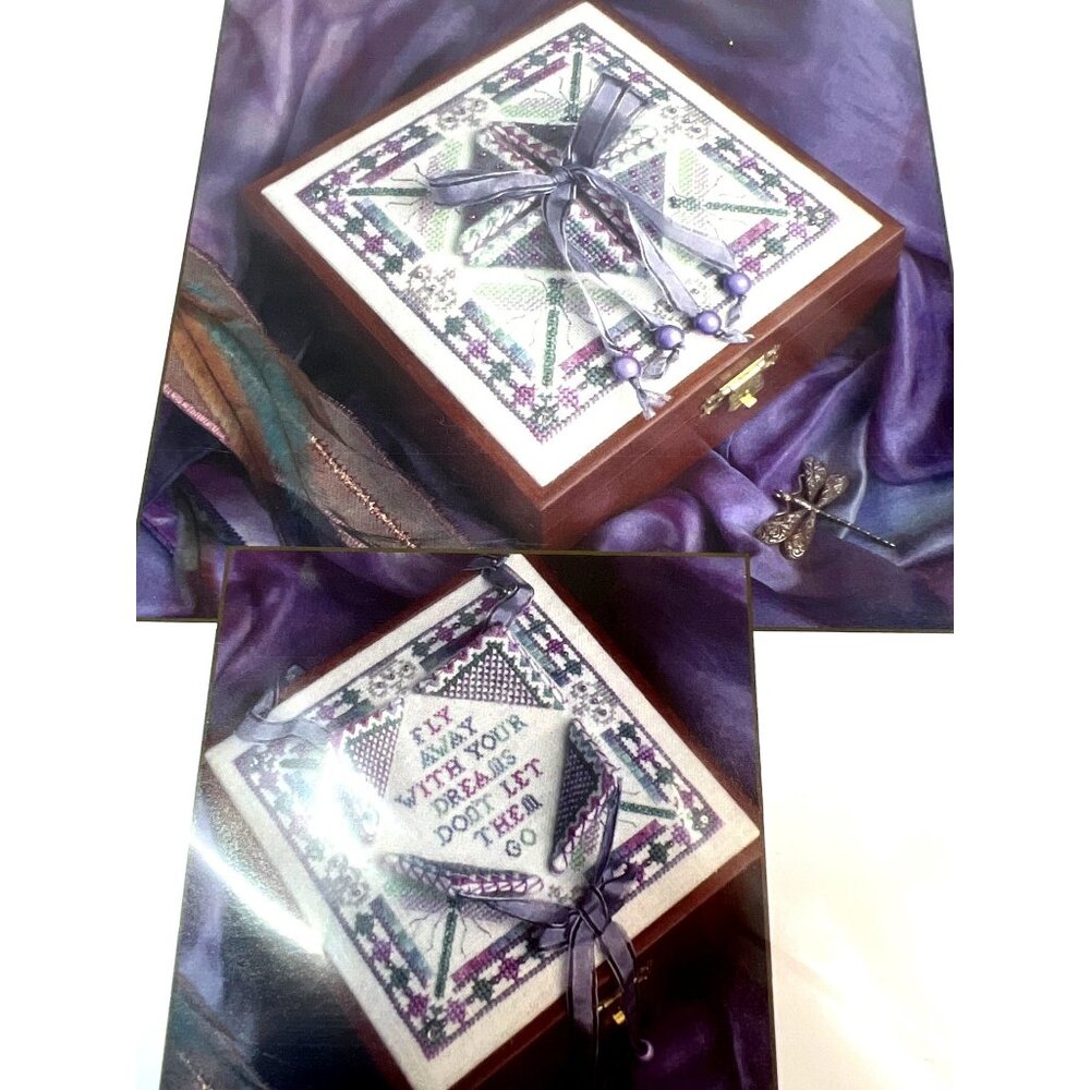 Dragonfly Jewels Cross-Stitch Pattern By The Cats Whiskers Design Studio